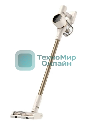 Пылесос вертикальный Dreame R10 бежевый/белый, питание от аккумулятора, 120 Вт, уборка сухая, пылесборник 0.6 л, работа от АКБ max 60 мин