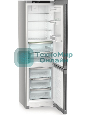 Холодильник Liebherr CBNsdc 573i-22 серебристый двухкамерный 266/94л морозилка снизу, No Frost