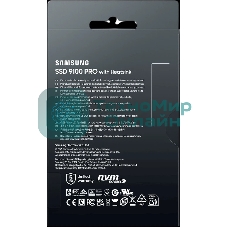 Накопитель SSD 1Tb Samsung 9100 PRO, M.2, PCI-E 5.0 x4, TLC 3D NAND R/W - 14800/13400 Mb/s с радиатором
