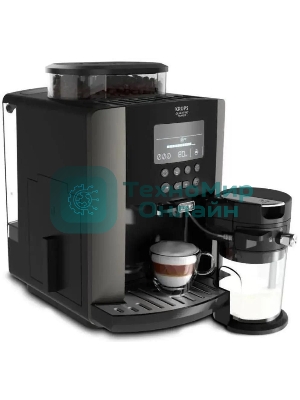 Кофемашина Krups Arabica Latte EA819E10 1450Вт черный/коричневый