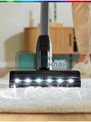 Пылесос вертикальный Bosch BCS931GAC серый, питание от аккумулятора, уборка сухая, пылесборник 0.4 л