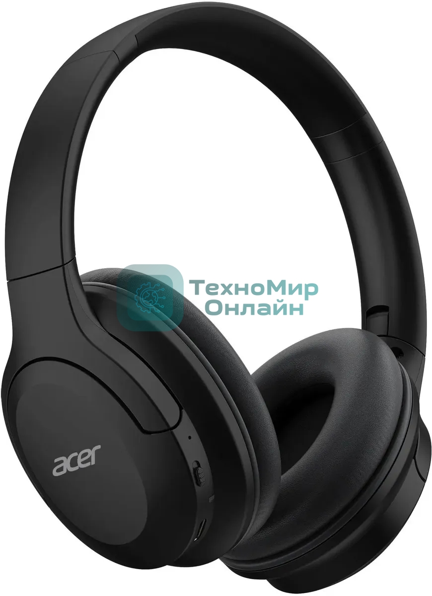 Беспроводные/проводные наушники Acer OHR304 черный, полноформатные, Bluetooth + проводной, активное шумоподавление