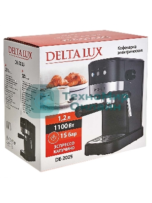 Кофеварка DELTA LUX DE-2005 черный