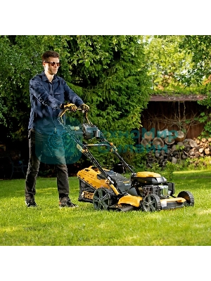 Газонокосилка бензиновая Denzel GLD-520SP-VE, 196 см3,шир 52 см,привод,вариатор,эл.старт, 60 л