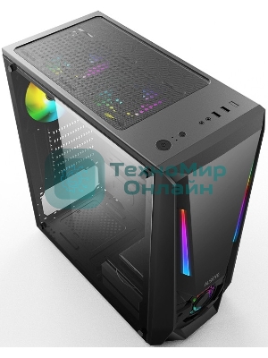 Компьютерный корпус ALSEYE Reactor-B Mini-ITX/Micro ATX/ATX, USB 2.0*2+HD Audio+USB 3.0*1 USB 2.0*2+HD Audio+USB 3.0*1