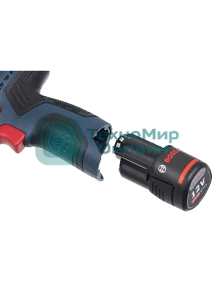 Дрель-шуруповерт Bosch GSR 120-LI C, 12 В, 2 Ач, 30 Нм, щеточный