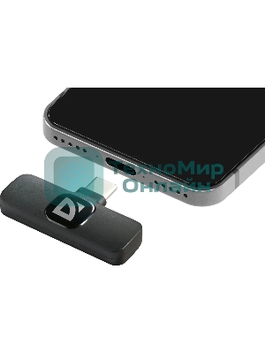 Петличный микрофон Defender Talky-137 wrls, черный, на прищепке, 1шт