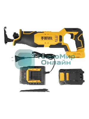 Пила сабельная Denzel RS-180 аккумуляторная Li-Ion, 20 В