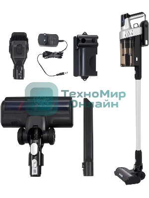 Пылесос вертикальный Vitek VT-CLS01LIGHT темно-серый/серебристый, питание от аккумулятора, 250 Вт, уборка сухая, пылесборник 0.55 л