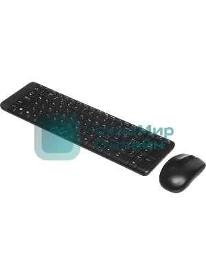 Комплект клавиатура+мышь Logitech MK220 беспроводной, USB, 1000 DPI, чёрный