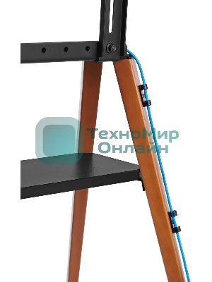 Подставка для телевизора Cactus CS-ST3645BKWN черный/орех, 43