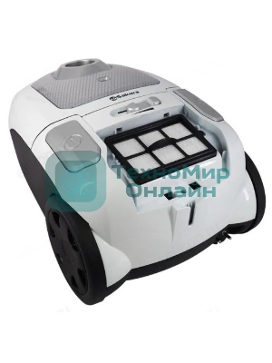 Пылесос Sakura SA-8316W черный/белый, 450/2400 Вт, уборка сухая, пылесборник мешок 4 л