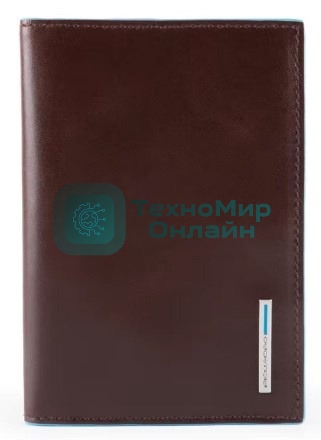 Обложка для паспорта Piquadro Blue Square PP5255B2/MO, коричневый, натур.кожа