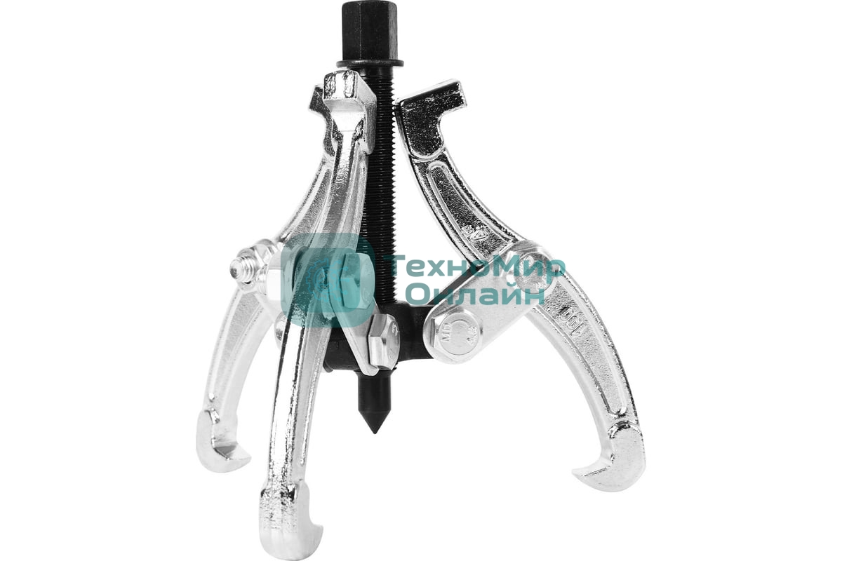 Съемник подшипников трехзахватный Deli DL-S4 100мм(рабочий ход болта), внешний диаметр 20-100мм, внутренний диаметр 40-90мм, сталь 45#