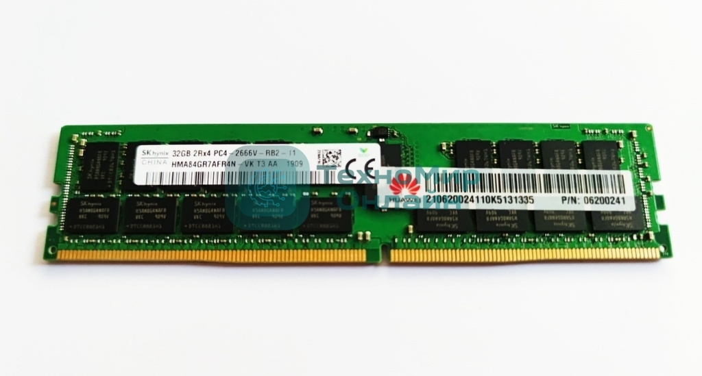 Оперативная память Huawei, DDR4, 32GB (1x32GB), 2666MHz, CL19, ECC, RDIMM