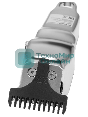 Машинка для стрижки Hyundai H-HC7111 серебристый/черный 3Вт (насадок в компл:3шт)