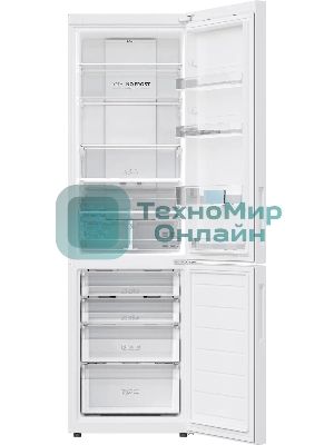 Холодильник Haier C2F620CWU1 белый двухкамерный 278/108л морозилка снизу, No Frost