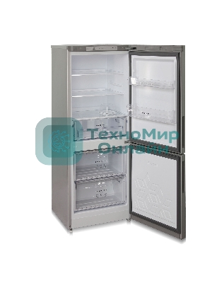Холодильник Бирюса M6141 металлик двухкамерный 165/60л морозилка снизу