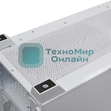 Компьютерный корпус без блока питания HSPD M740, Mesh Mid Tower, белый, TG, 0.6 SPCC, no fans, E-ATX, ATX, mATX, mITX, 170/400/200мм, 4x2.5