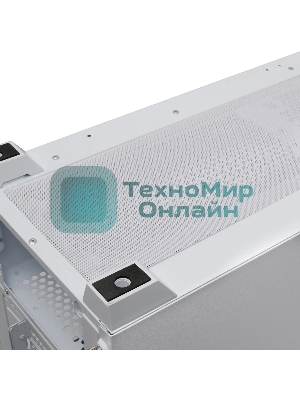 Компьютерный корпус без блока питания HSPD M740, Mesh Mid Tower, белый, TG, 0.6 SPCC, no fans, E-ATX, ATX, mATX, mITX, 170/400/200мм, 4x2.5