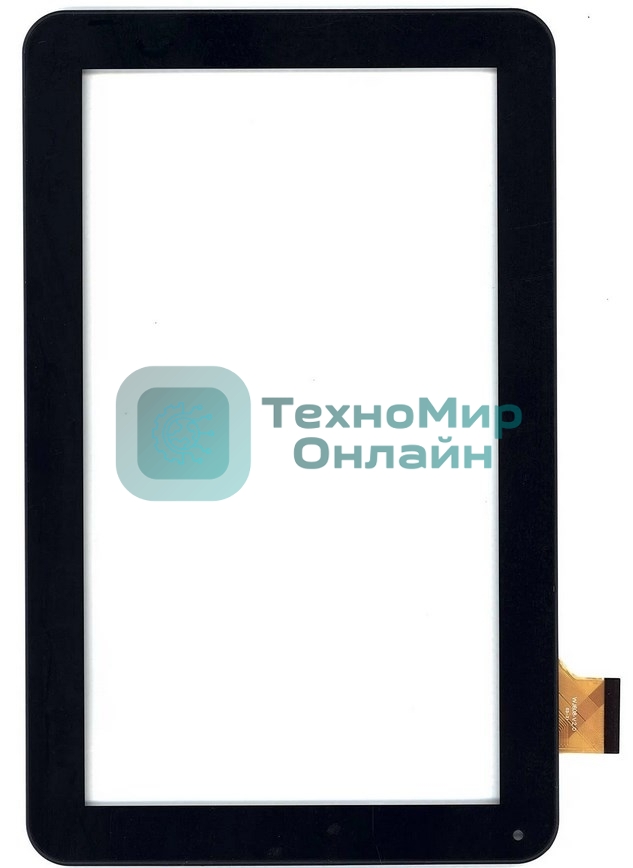 Сенсорное стекло (тачскрин) для Irbis TZ18, черное с рамкой
