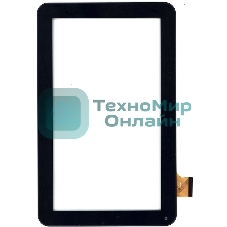 Сенсорное стекло (тачскрин) для Irbis TZ18, черное с рамкой
