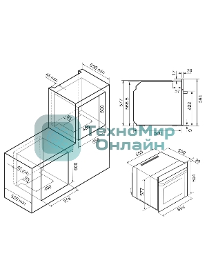 Духовой шкаф электрический Krona ADRIANO 60 WH G2
