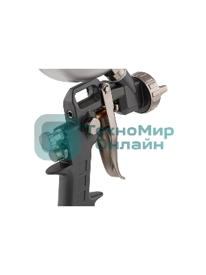 Краскопульт пневматический Matrix краскораспылитель пневмат. с верхним бачком v=1.0л + сопла