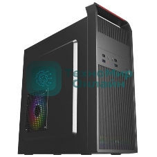 Компьютерный корпус ACD Coffre 102N mATX, черный, 80мм rear FAN, w/o PSU