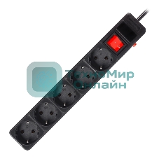 Сетевой фильтр Smartbuy (SBSP-5-18-K) 5 гн х 1,8 м черный