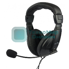 Гарнитура Oklick HS-M137V чёрный, проводная, 3.5 мм