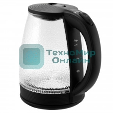 Чайник электрический Vitek VT-7003 1.7 л, 2200 Вт, стекло, черный