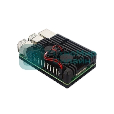 Корпус ACD черный Metal Aluminum Case with double Fans for Raspberry Pi 3B/3B+