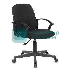 Кресло компьютерное Бюрократ CH-808-LOW/#B 3С11 черный, низкая спинка, сиденье на пиастре