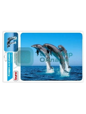 Коврик для мыши Buro BU-M40083 пластиковый дельфины 230х180х2мм
