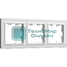 Рамка 3-мест. IEK BRITE РУ-3-БрБ бел.