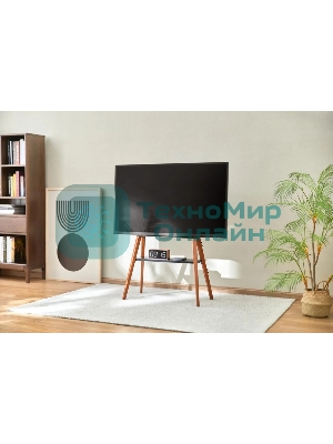 Подставка для телевизора Cactus CS-ST3645BKWN черный/орех, 43