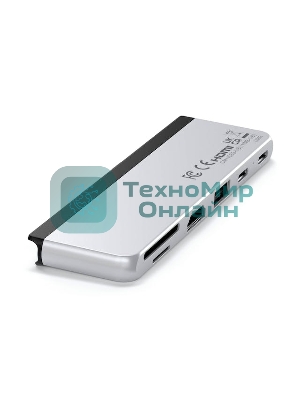 USB-концентратор двойной Satechi Dual USB-C Hub For Surface Pro 9, серебристый