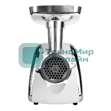 Мясорубка электрическая Centek CT-1602 Juice белый, 2000 Вт, 2.0 кг/мин, реверс, защита от перегрузки, металлический лоток, насадки - 5