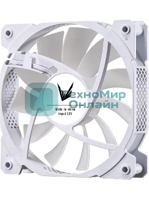 Вентилятор для корпуса Aerocool/Formula Cosmic 12WH FR RGb белый, 120 мм, 1100 об/мин, 22.3 дБ, 4 pin