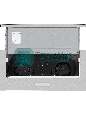 Вытяжка встраиваемая Weissgauff TEL 06 2M IX серебристый, 60 см, 800 куб. м/ч, 49 дБ