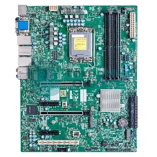 Материнская плата серверная Supermicro MBD-X13SAE-F-B, LGA 1700, Intel W680, 4xDDR5 ECC/non-ECC, 8xSATA-III, 3xM.2 PCIe, 2xPCI-E 5.0 x16, 2xPCI-E x4, 2xGigabit LAN, 1x2.5Gb LAN, 4xUSB-A 3.2 Gen 2, 1xUSB-C, 1xVGA, 1xDVI-D, 1xDP, 1xHDMI, ATX