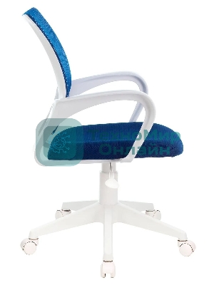 Кресло Бюрократ CH-W695NLT TW-05N TW-10N темно-синий, сетка/ткань, 120 кг, механизм качания