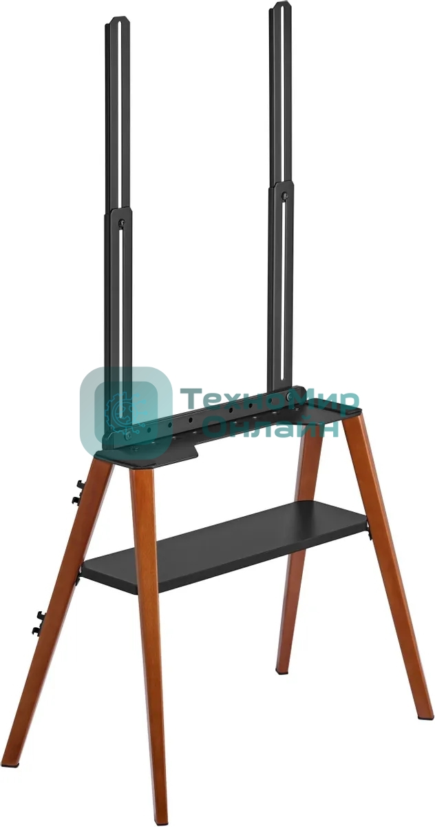 Подставка для телевизора Cactus CS-ST3645BKWN черный/орех, 43