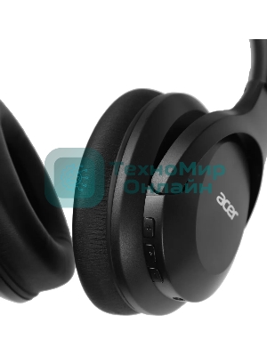 Беспроводные/проводные наушники Acer OHR304 черный, полноформатные, Bluetooth + проводной, активное шумоподавление