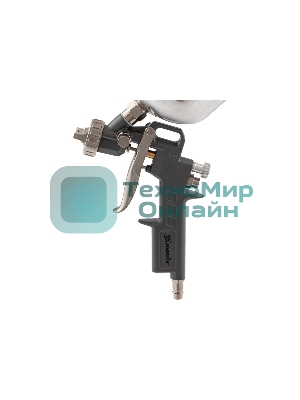 Краскопульт пневматический Matrix краскораспылитель пневмат. с верхним бачком v=1.0л + сопла