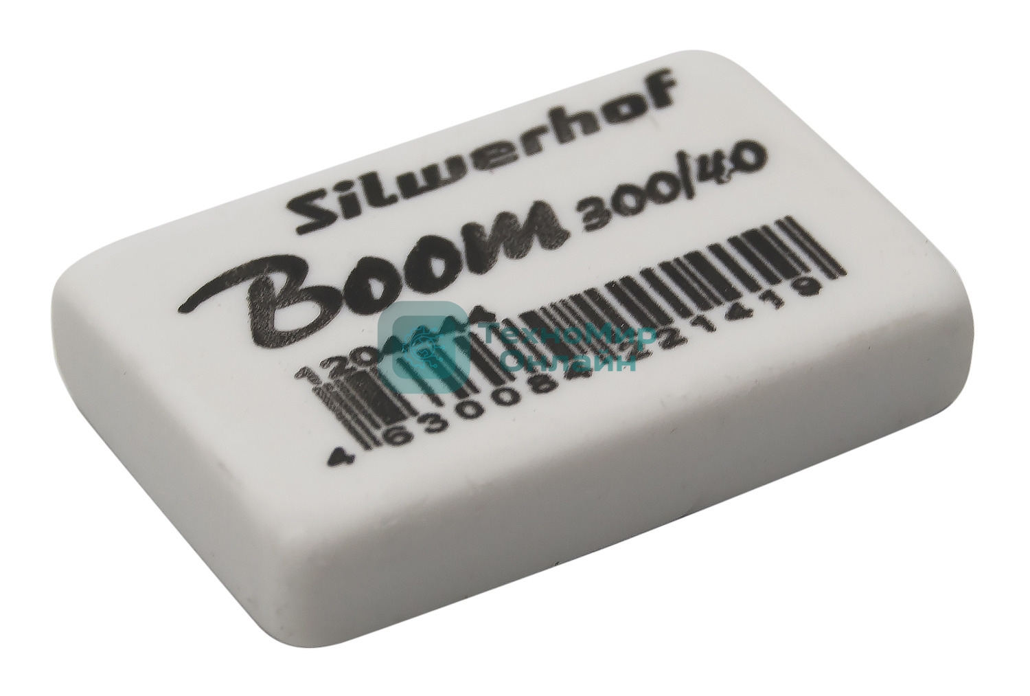 Ластик Silwerhof Boom 300/40 181148 35.5х23х8мм каучук термопластичный белый