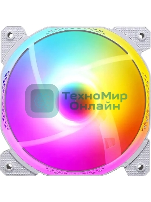 Вентилятор для корпуса Aerocool/Formula Cosmic 12WH FR RGb белый, 120 мм, 1100 об/мин, 22.3 дБ, 4 pin