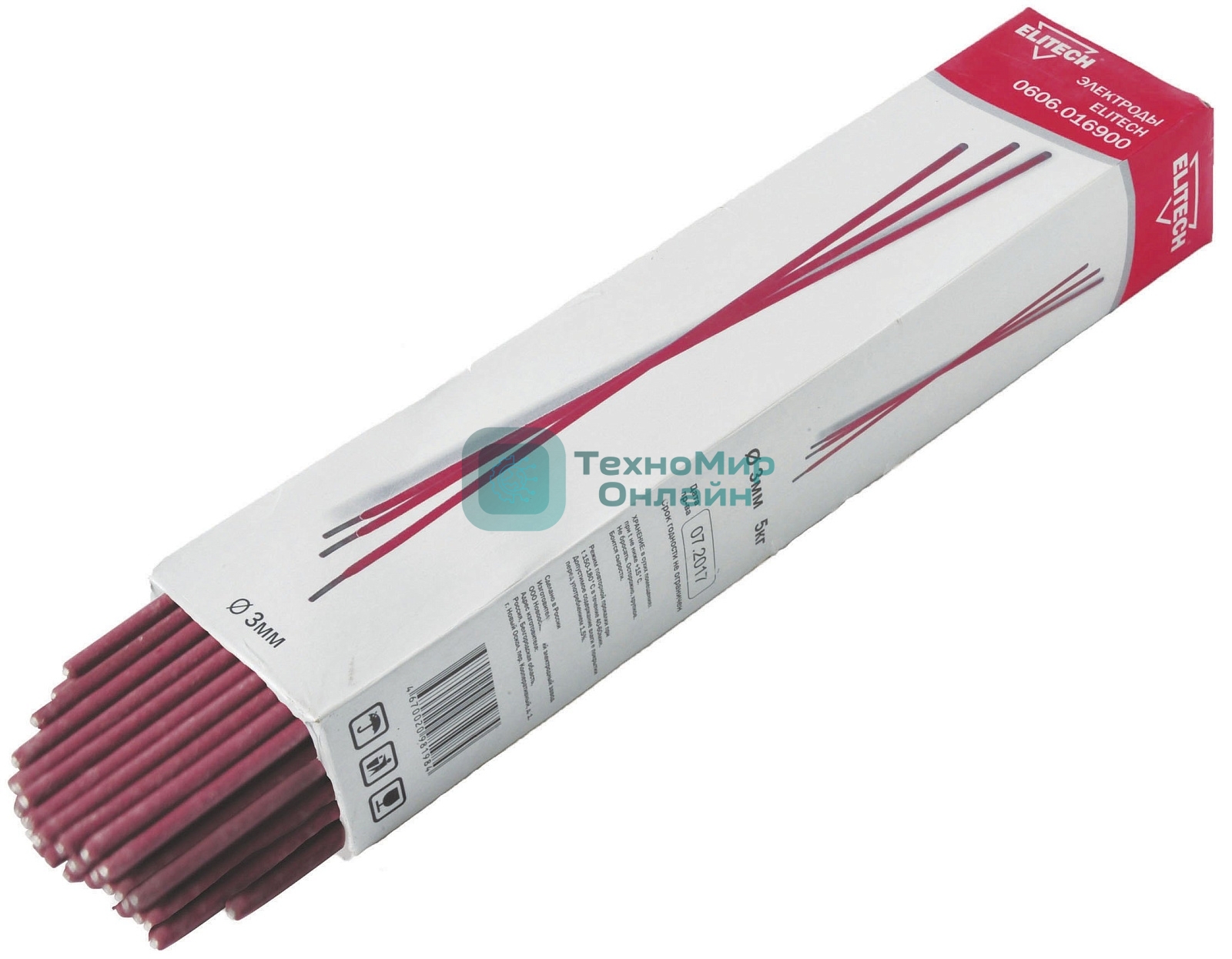 Электроды Elitech 0606.016900 D3мм L350мм 5000гр
