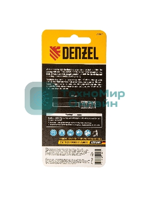 Борфреза по металлу Denzel твердосплавная, цилиндрическая, тип-А, 10 мм